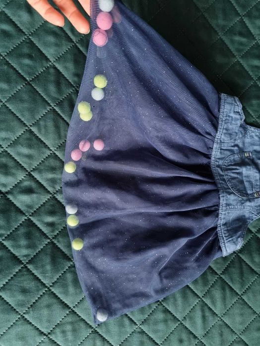 Sukienka na szelkach rozm 92