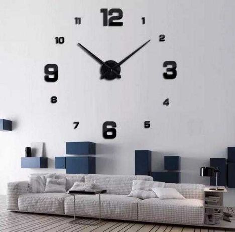 Настенные 3D часы, бескаркасные кварцевые часы на стену