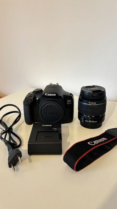 Canon EOS T6/1310 + Lente 18-55mm | carregador e bateria originais