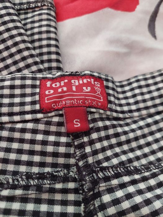 Spodnie chinosy damskie, w kratke #ska