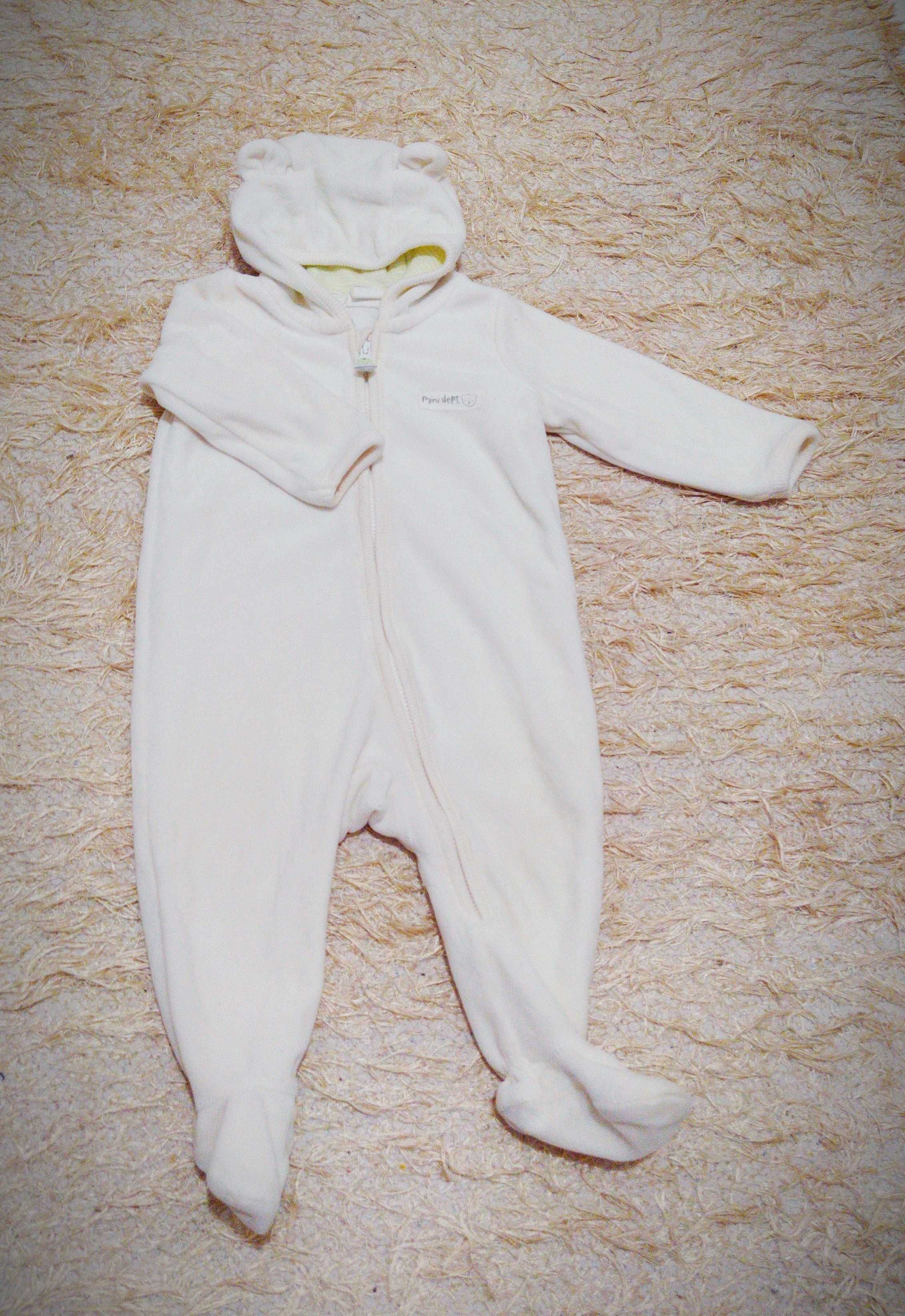 Babygrow com capucho urso 68 cm