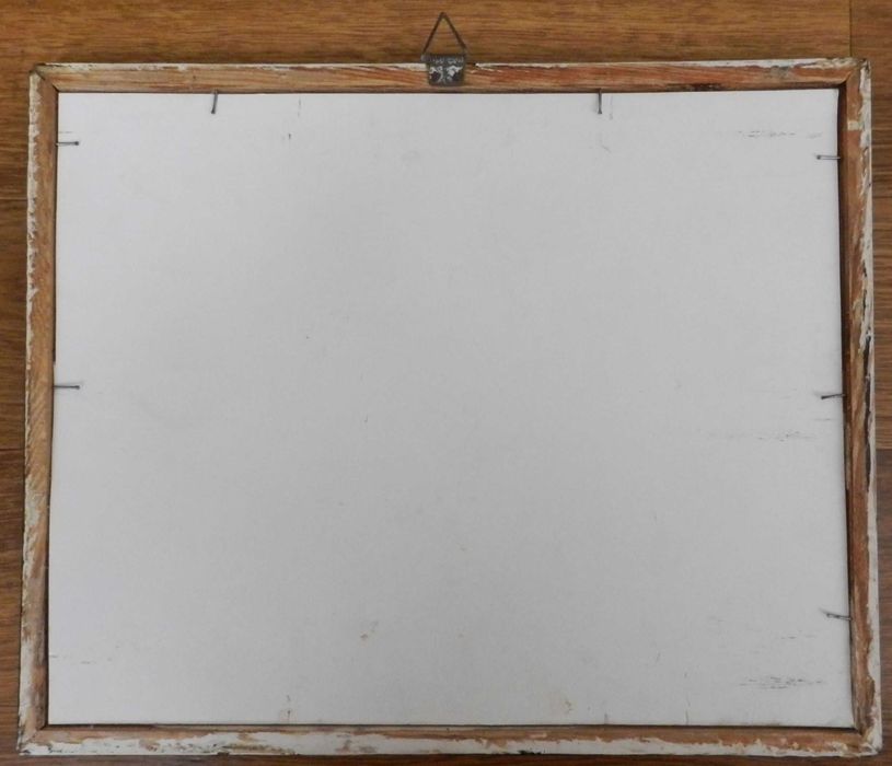 Dwie drewniane ramki do obrazu fotografii z szybami, 32x26 i 16,5x22