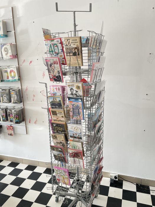 Stojak Ekspozytor sklepowy na kartki
