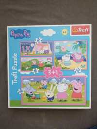 Puzzle 3+1 Świnka Peppa