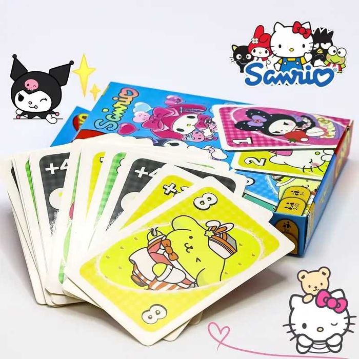 karty do gry w uno Hello Kitty Kuromi kolekcjonerskie 2x talia UNO