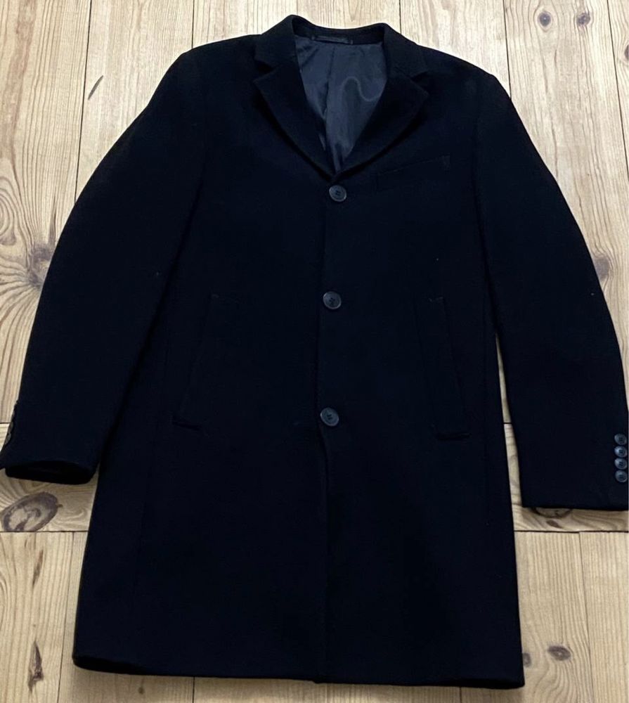 чорне пальто чоловіче H&M