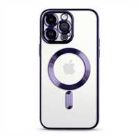 Etui Iphone 13/14/15 Plus Pro Max Magsafe Case Obudowa Plecki Purpura