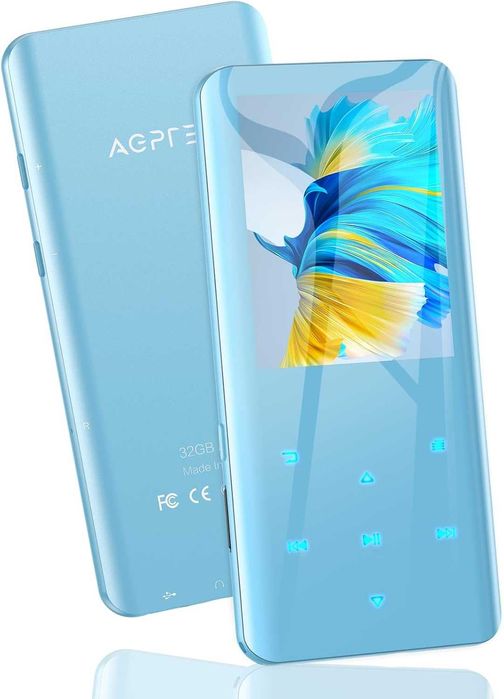 Odtwarzacz MP3 AGPTEK 32GB Bluetooth 5.3 HiFi Ekran 2.4"FM, nagrywanie
