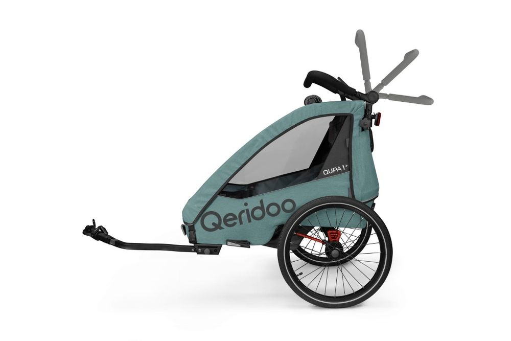 Qerdioo Qupa 1 Plus Mineral Blue 2025 przyczepka rowerowa wózek spacer