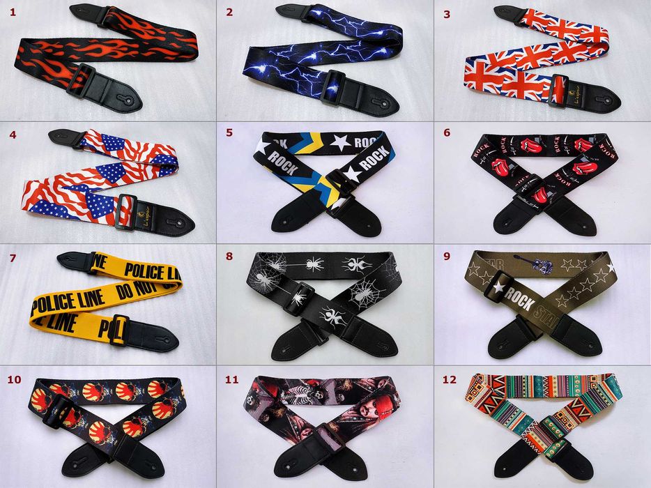 Ремень гитарный в ассортименте, ремень для укулеле