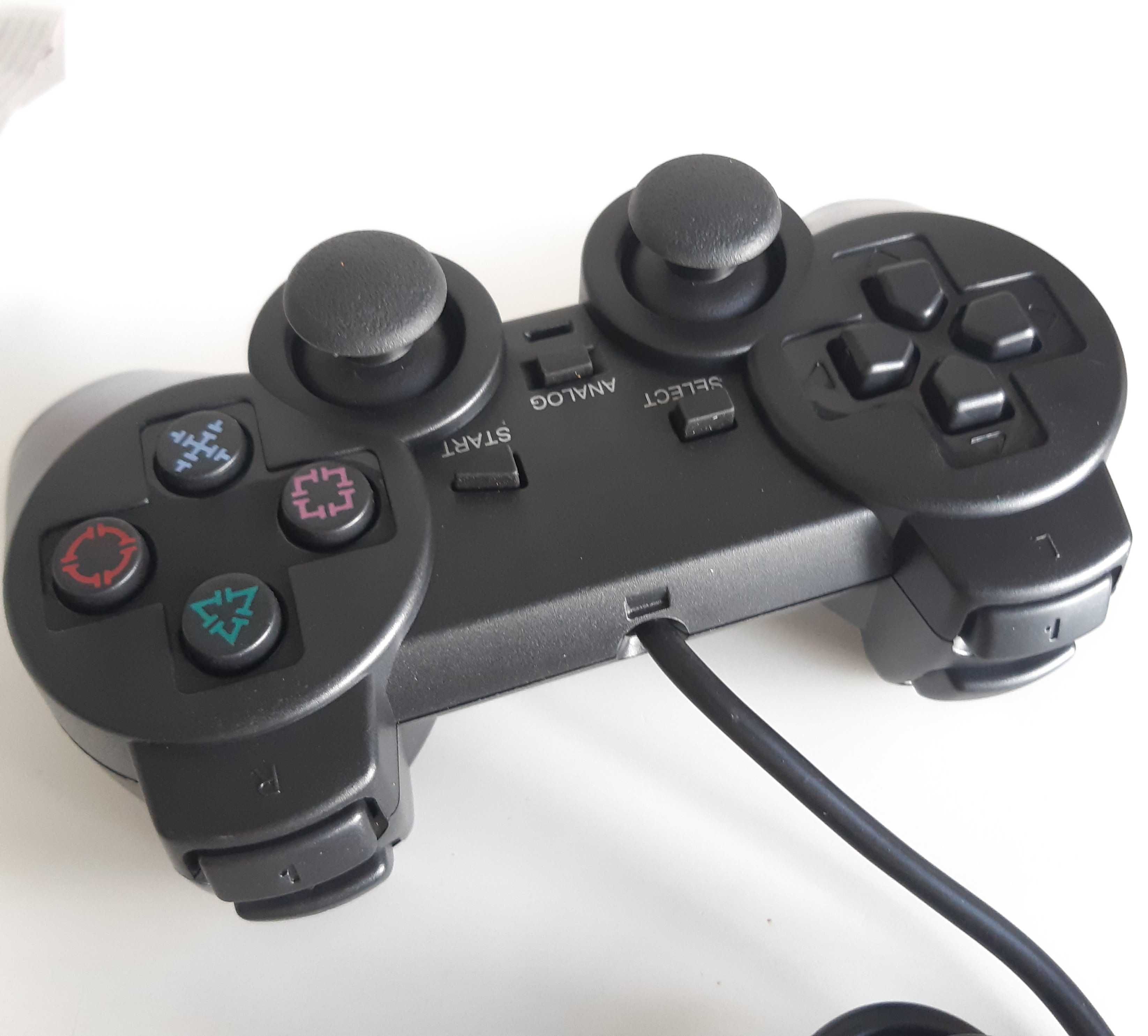 Comando Novo Gamepad Analógico Vibração Dupla p/ PS2