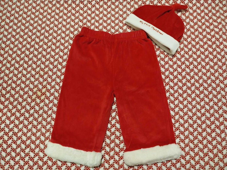 Шапка та штанці Санти дитячі