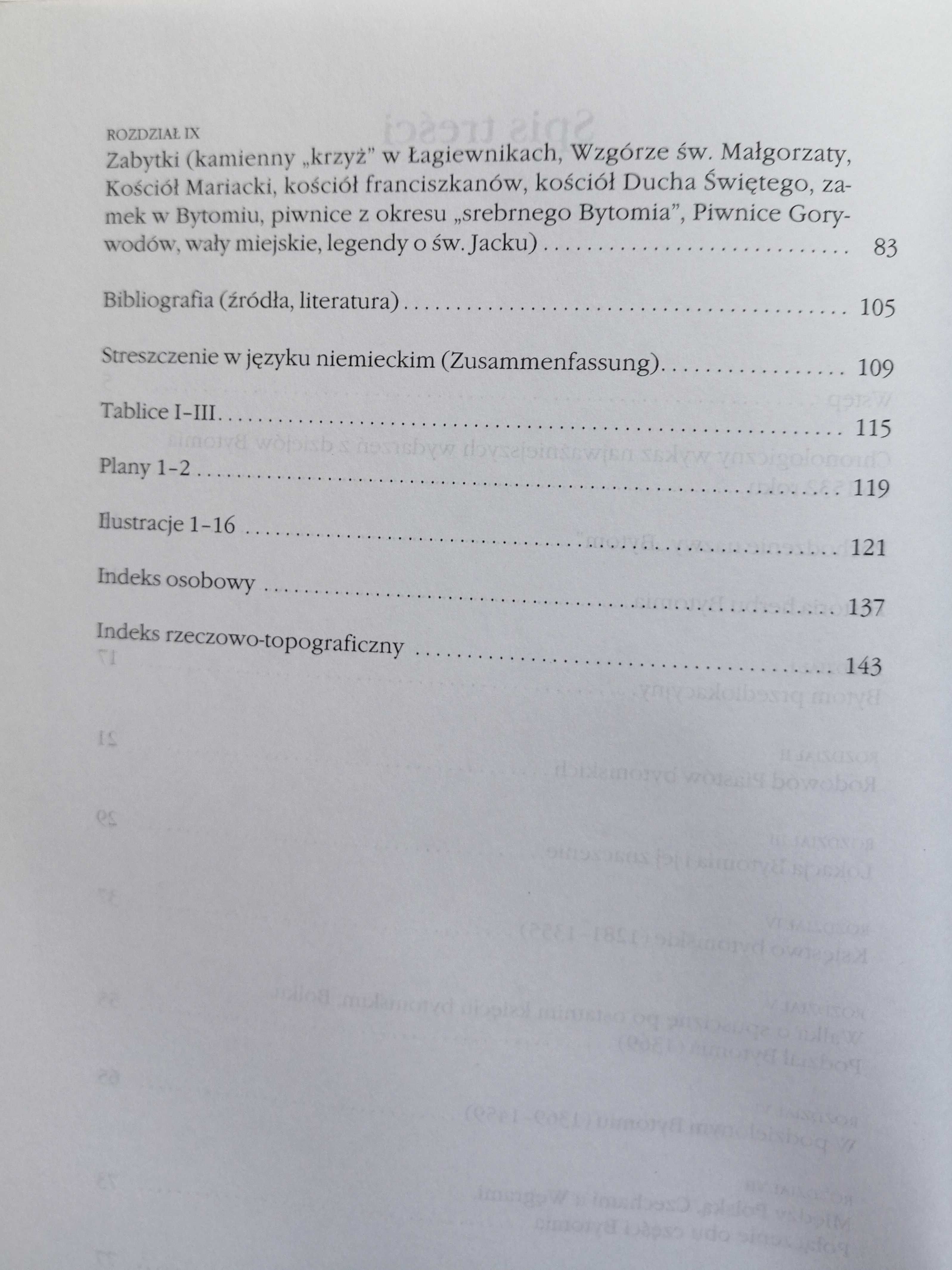 W. Ślęzak "Bytom za panowania Piastów"