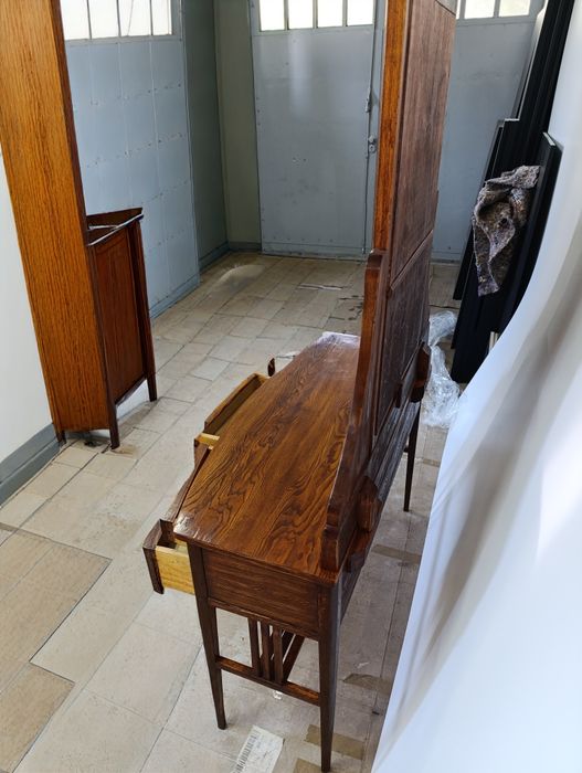 Odnowiona Zabytkowa toaletka z ruchomym lustrem