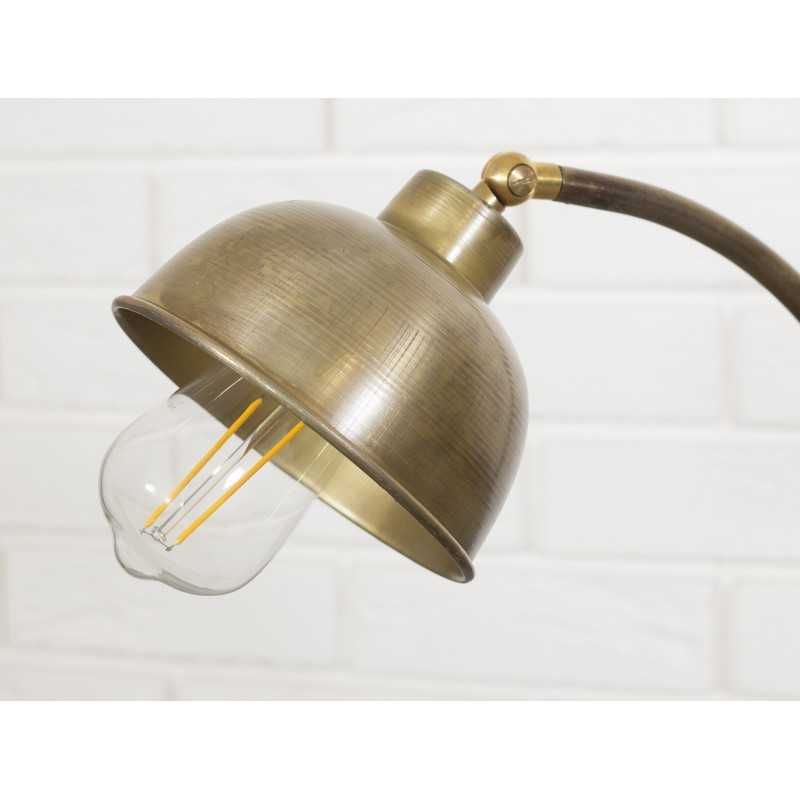 Lampa stołowa metalowa antyczny złoty wys 40cm . 1925