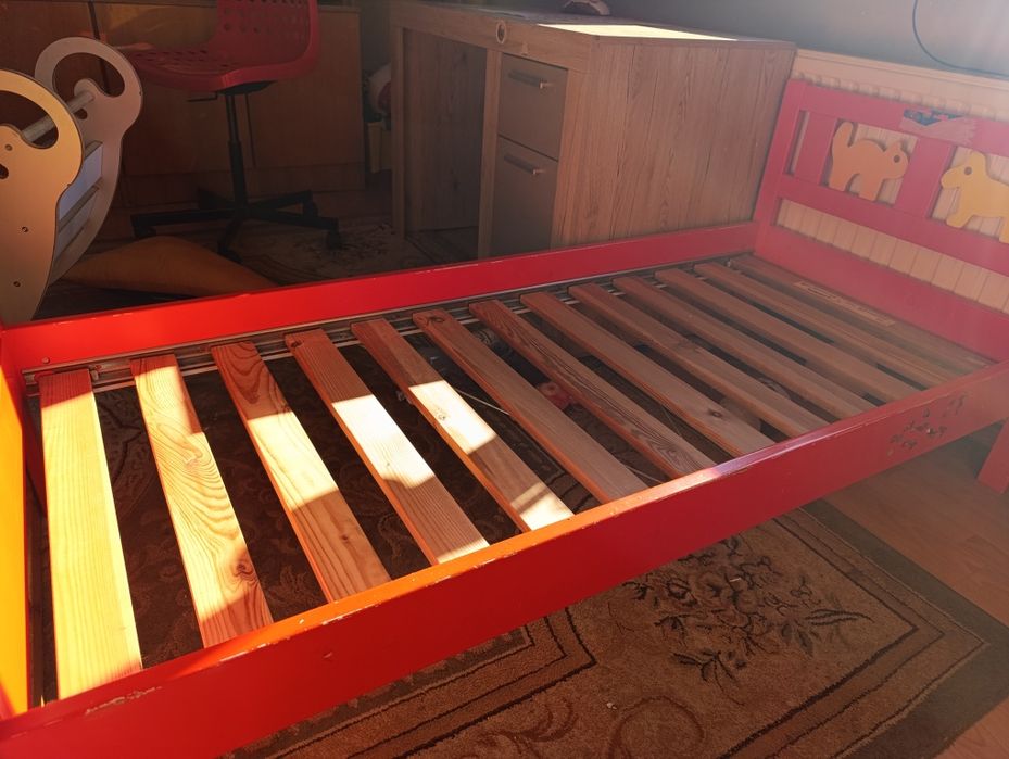 Zestaw łózko kritter Ikea, , biurko
