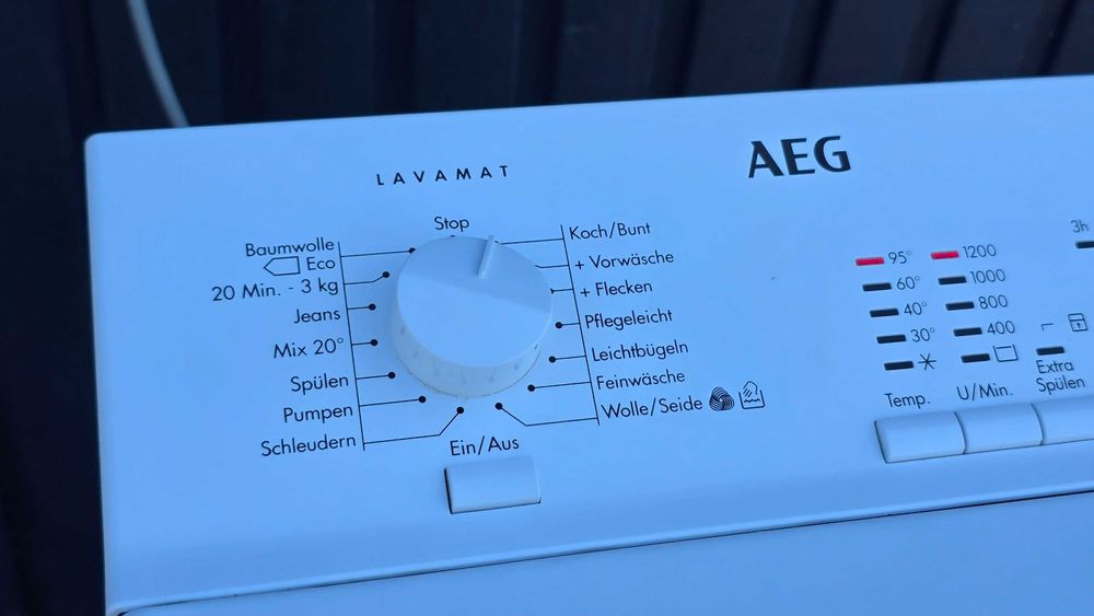 Pralka ładowana od góry AEG(Electrolux) 6kg, 1200obr, program 20min