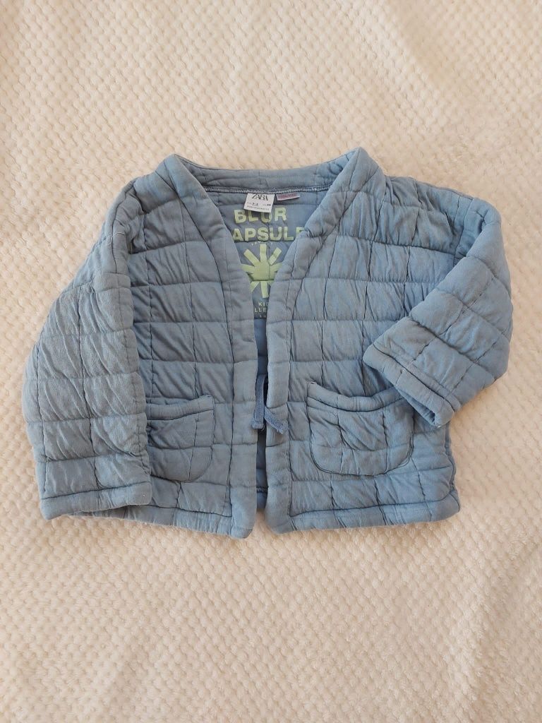 Dziecięcy, jasnoniebieski, pikowany blezer.Zara. Rozmiar 98 cm
