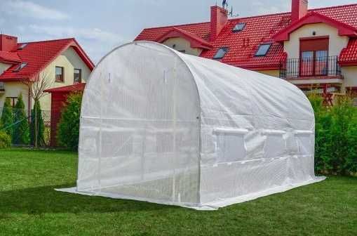 MOCNY tunel foliowy 3x2m z oknami i folią UV – SZKLARNIA do ogrodu