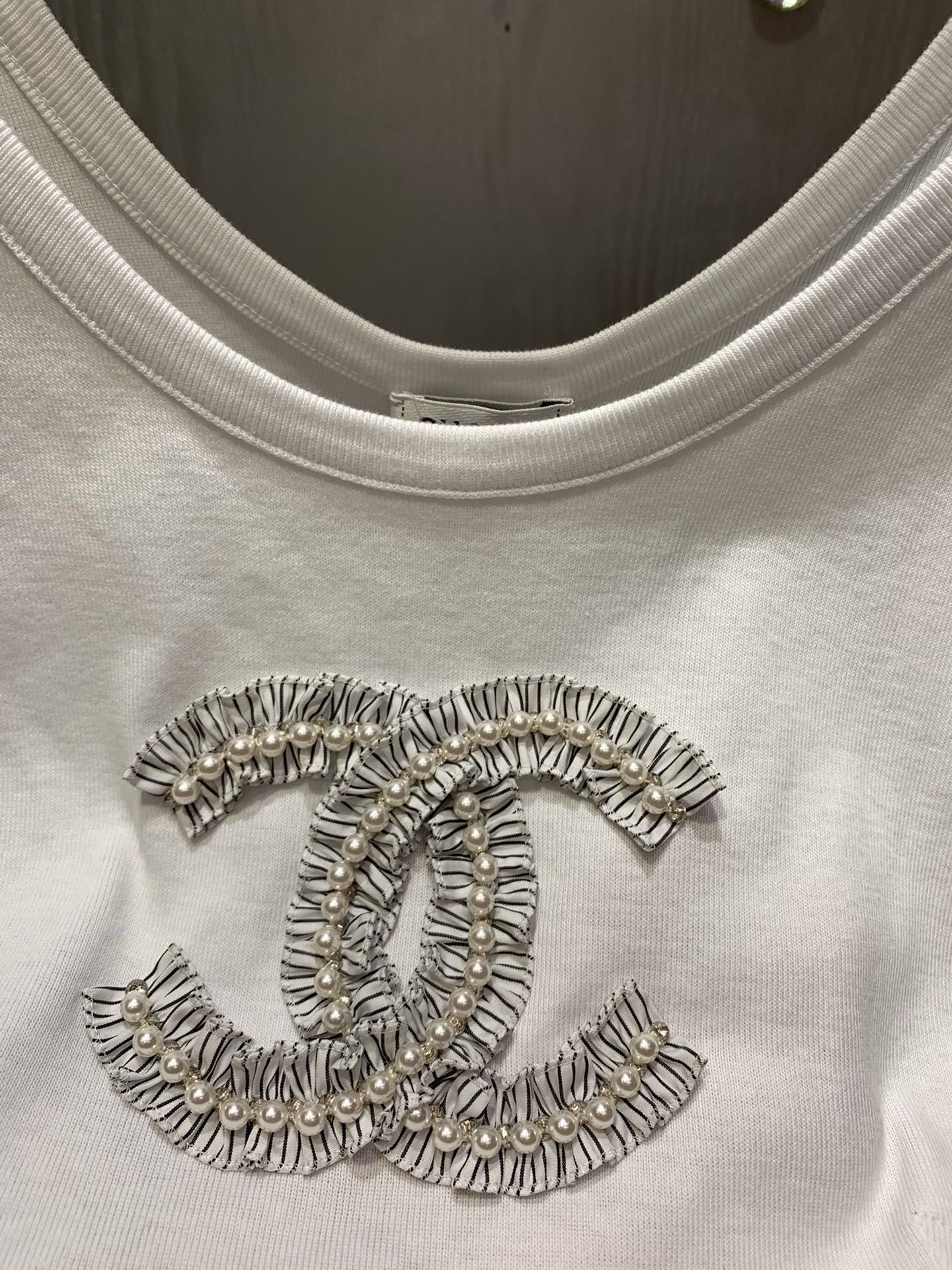 CHANEL® Luksusowy top CC® ekskluzywna bluzka koszulka