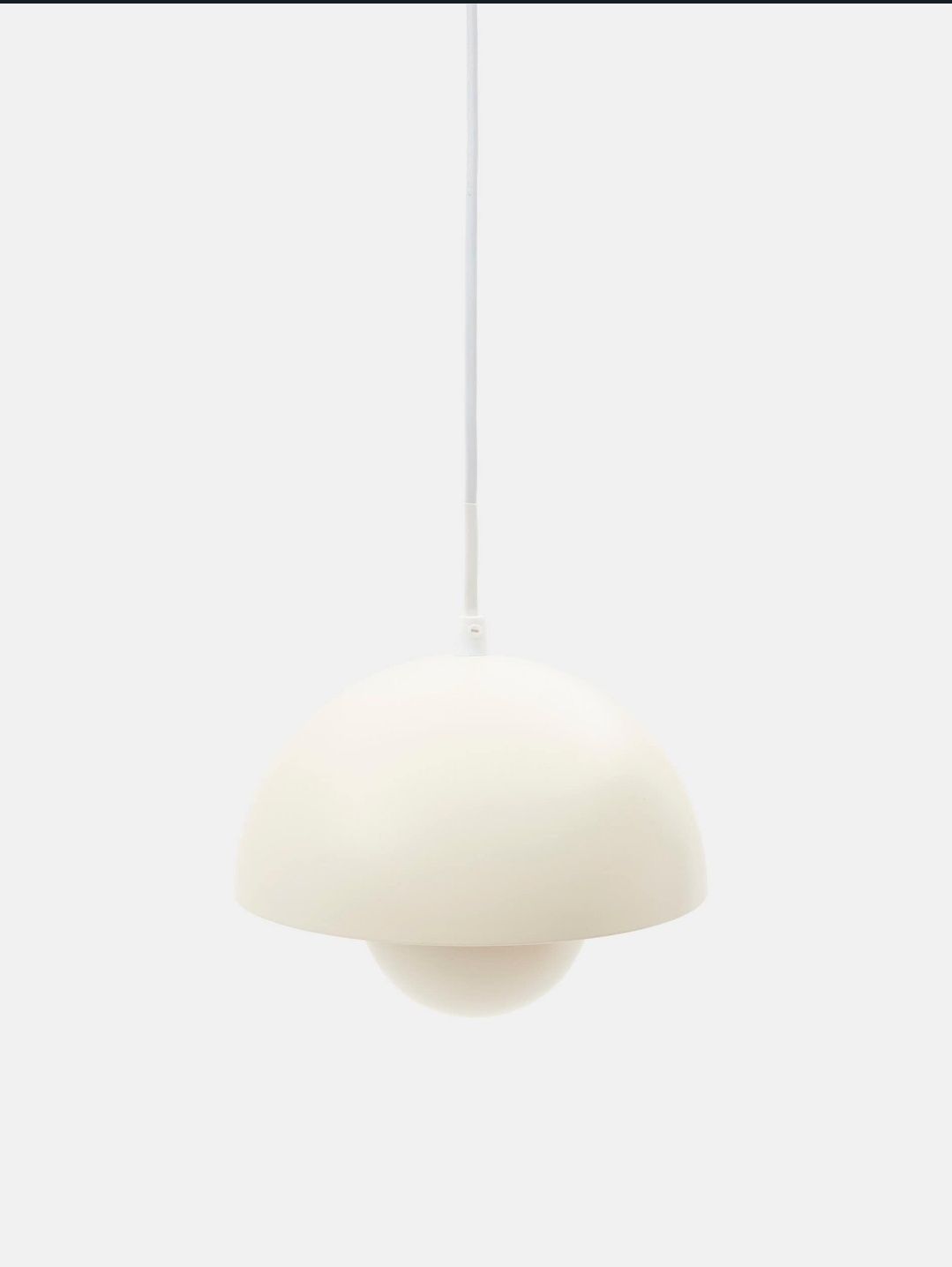 Komplet dwóch nowych lamp wiszących kule kremowe grzybek boho loft hit