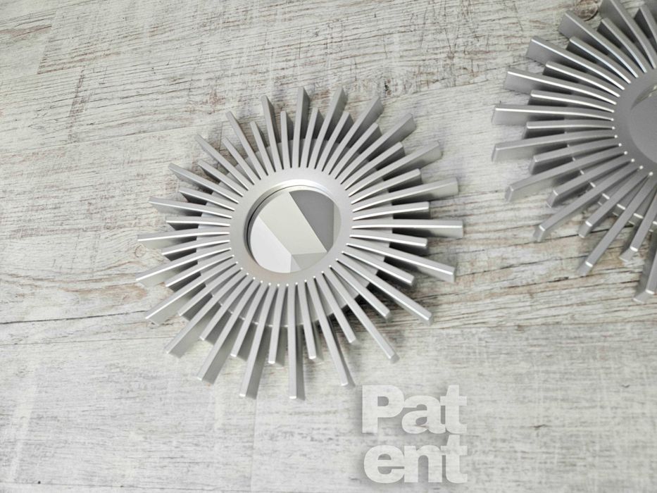 Lustra zestaw 3 luster w srebrnych ramkach do domu na ścianę dekoracja