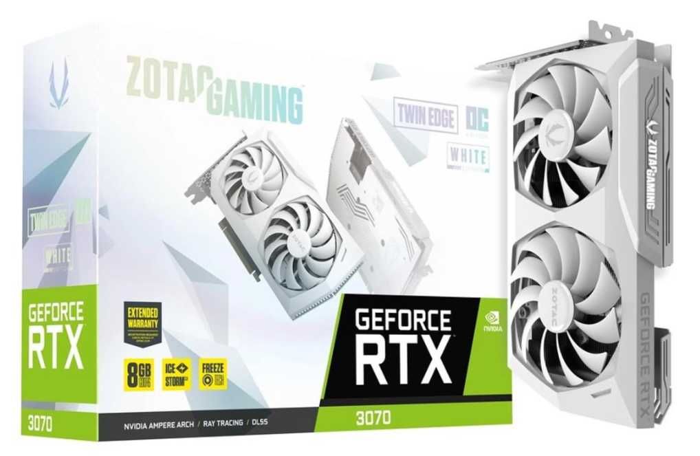 Karta graficzna Zotac GeForce RTX 3070 Twin Edge OC White 8GB GDDR6 GW