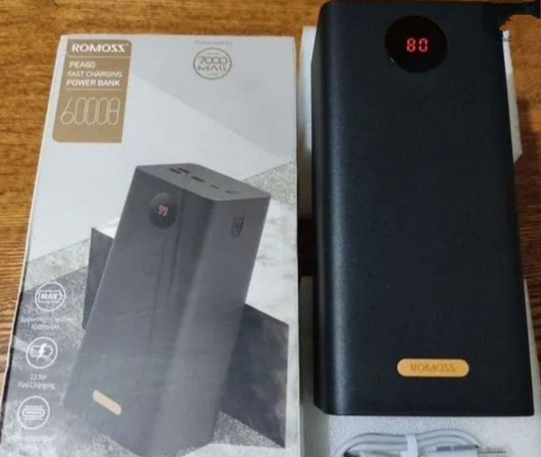 ПАВЕРБАНК powerbank аккумулятор внешний ROMOSS 40.000,20.000,60.000мА.