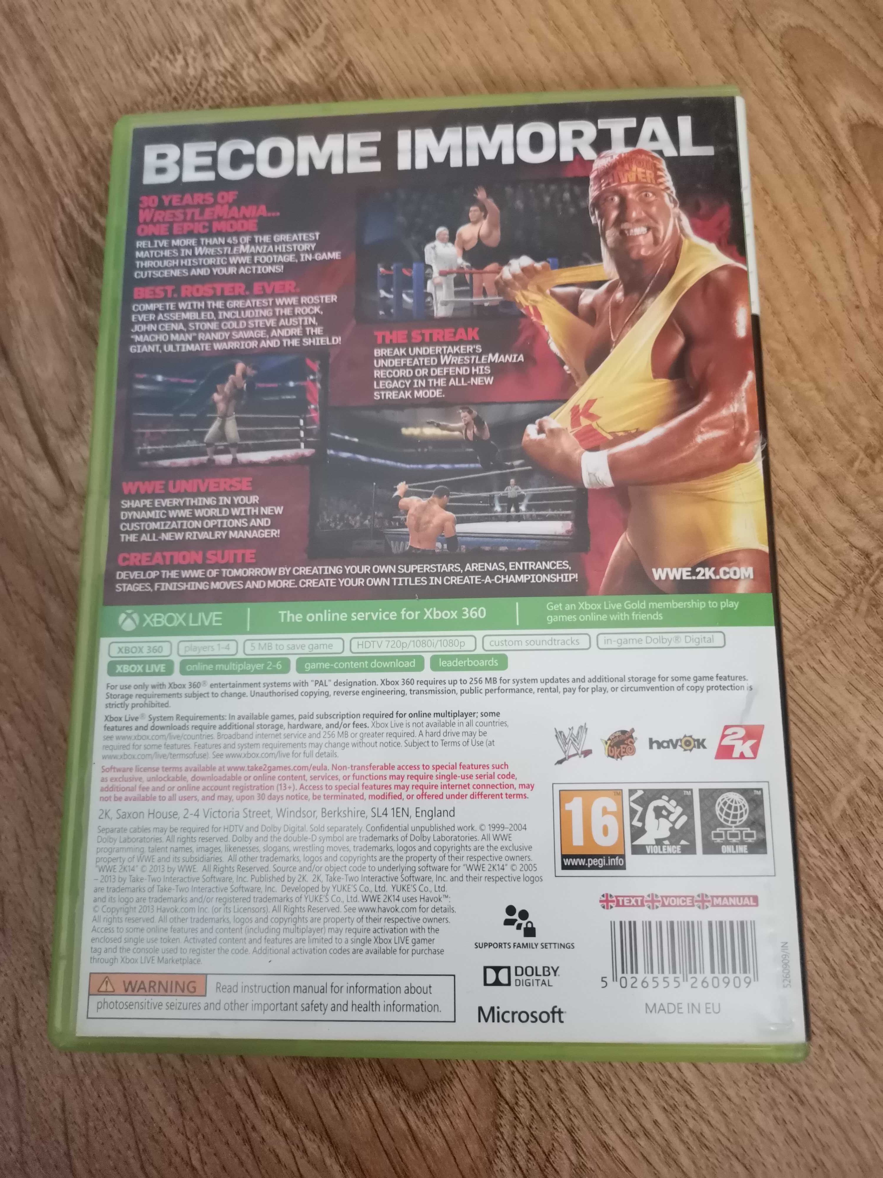 Gra WWE 2K14 na konsolę XBOX 360