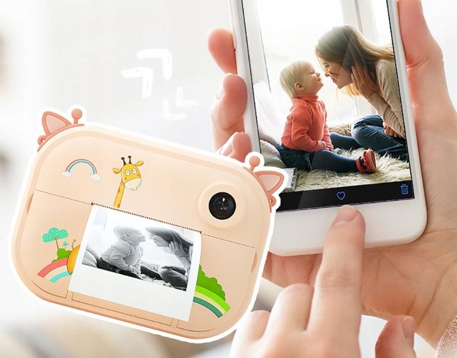 Aparat Natychmiastowy Polaroid Dla Dzieci Drukarka - Królik