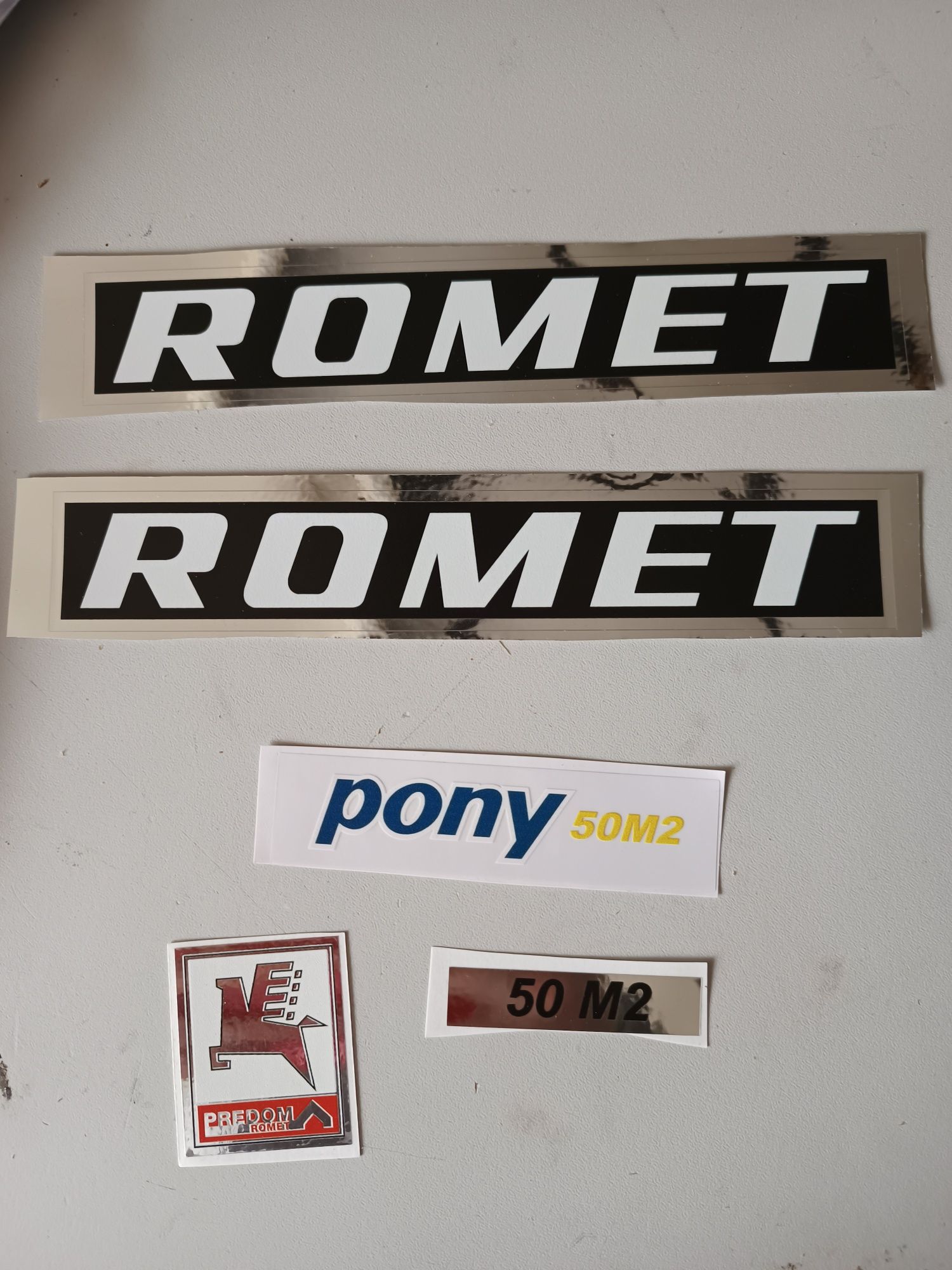 Romet pony 50 M2 Motorynka zestaw naklejek naklejki