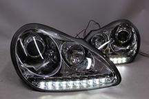 Lampy przednie przód PORSCHE CAYENNE 02-07 XENON D1S LED CHROM IGŁA!