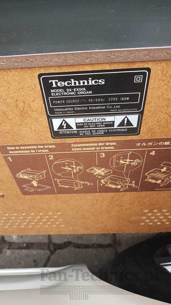 Technics Organy, Pianino elektryczne Technics PCM Sound EX50L