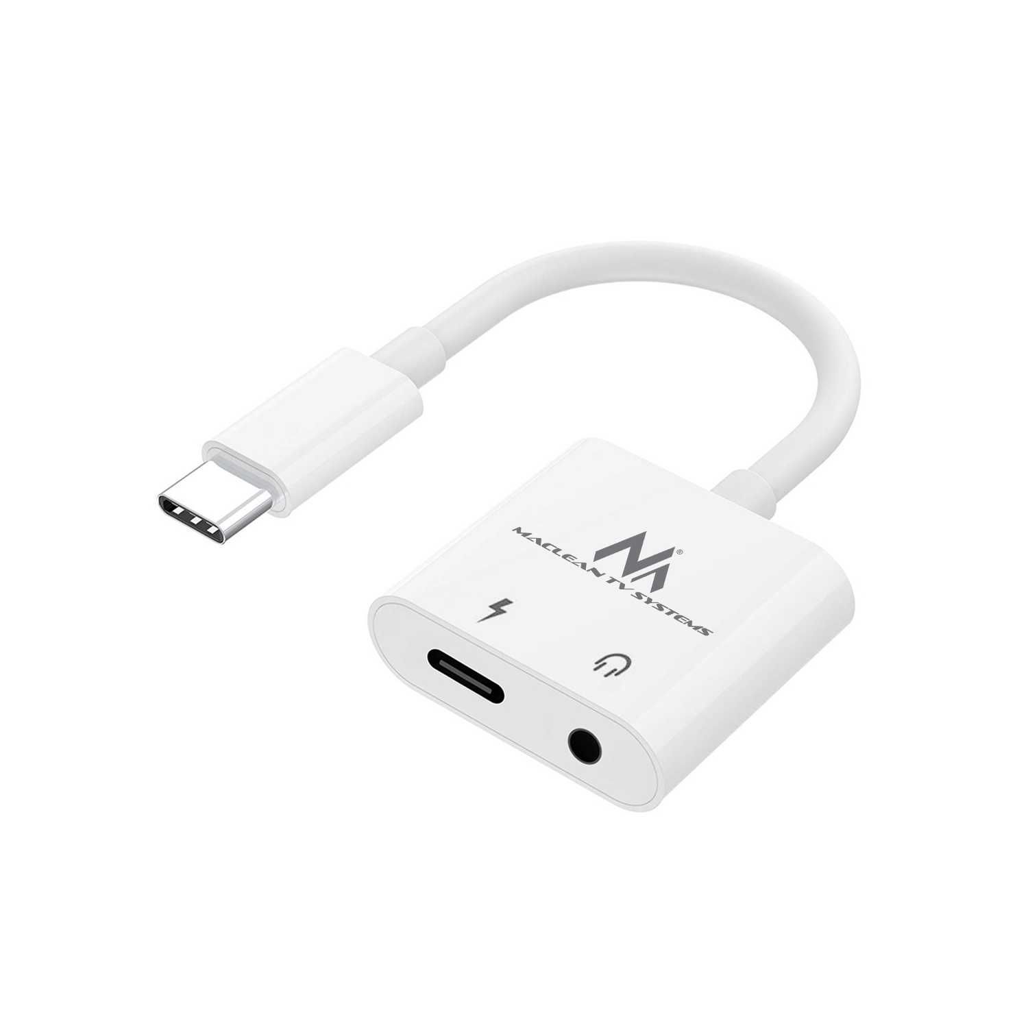 Adapter audio przejściówka USB-C mini jack 3,5 mm do telefonu tabletu