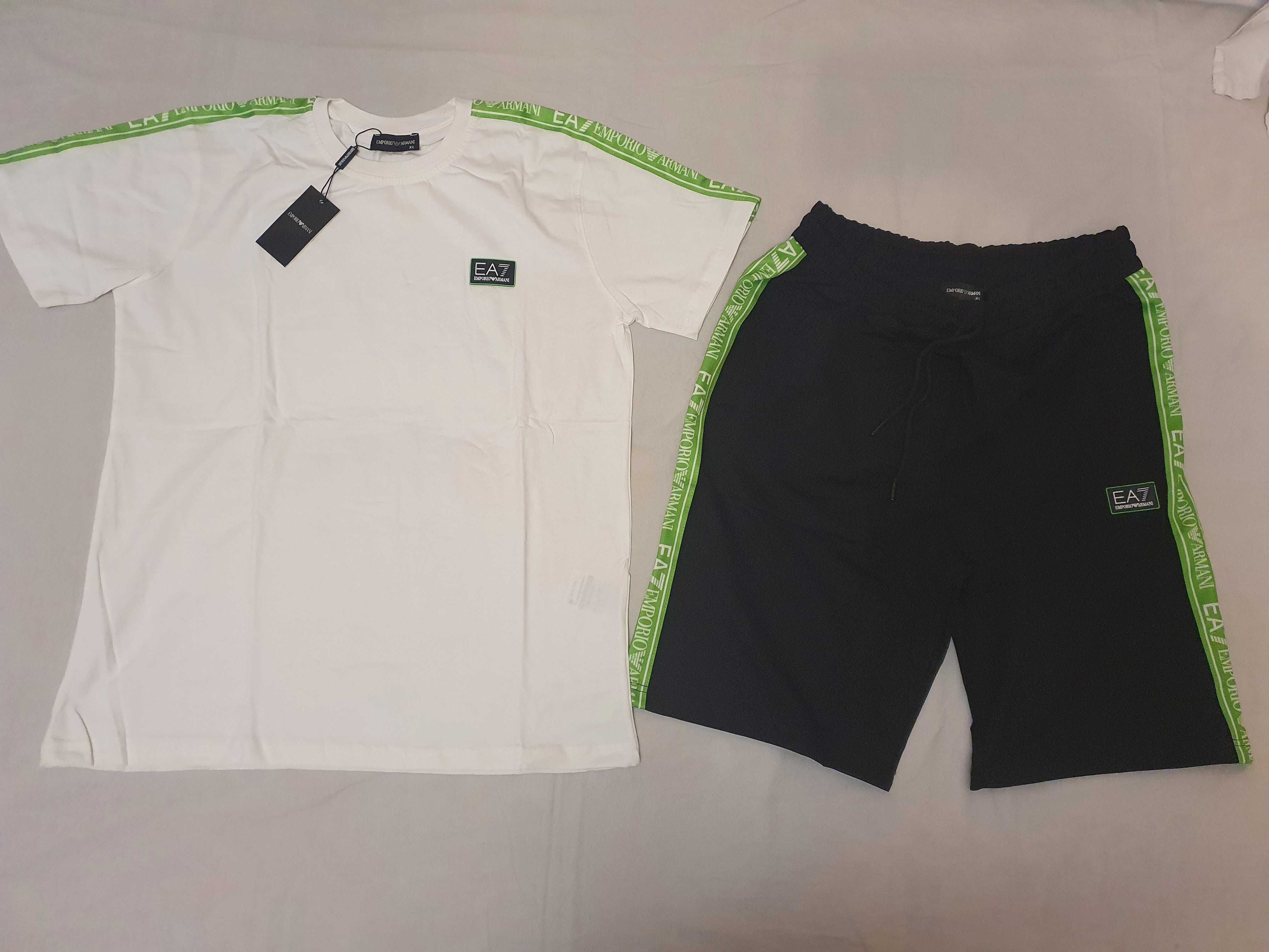 Nowy Męski komplet dresowy Emporio Armani dresy EA spodenki krótkie t-