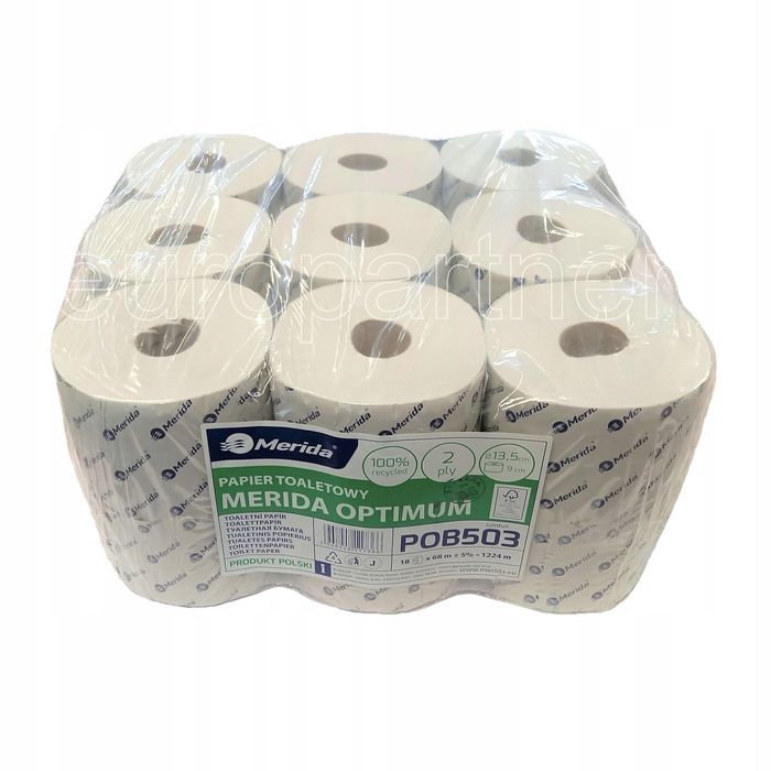 Papier toaletowy Merida OPTIMUM opak.18x68m POB503 europartnersklep.pl