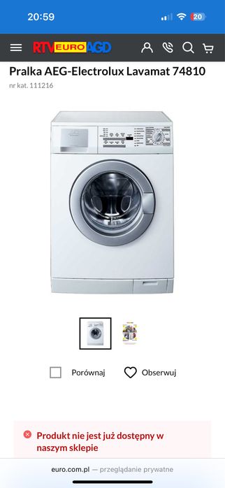 Pralka AEG Electrolux