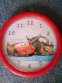 Zegar ścienny cichy z Auta Cars Disney Pixar Złomek Zygzak