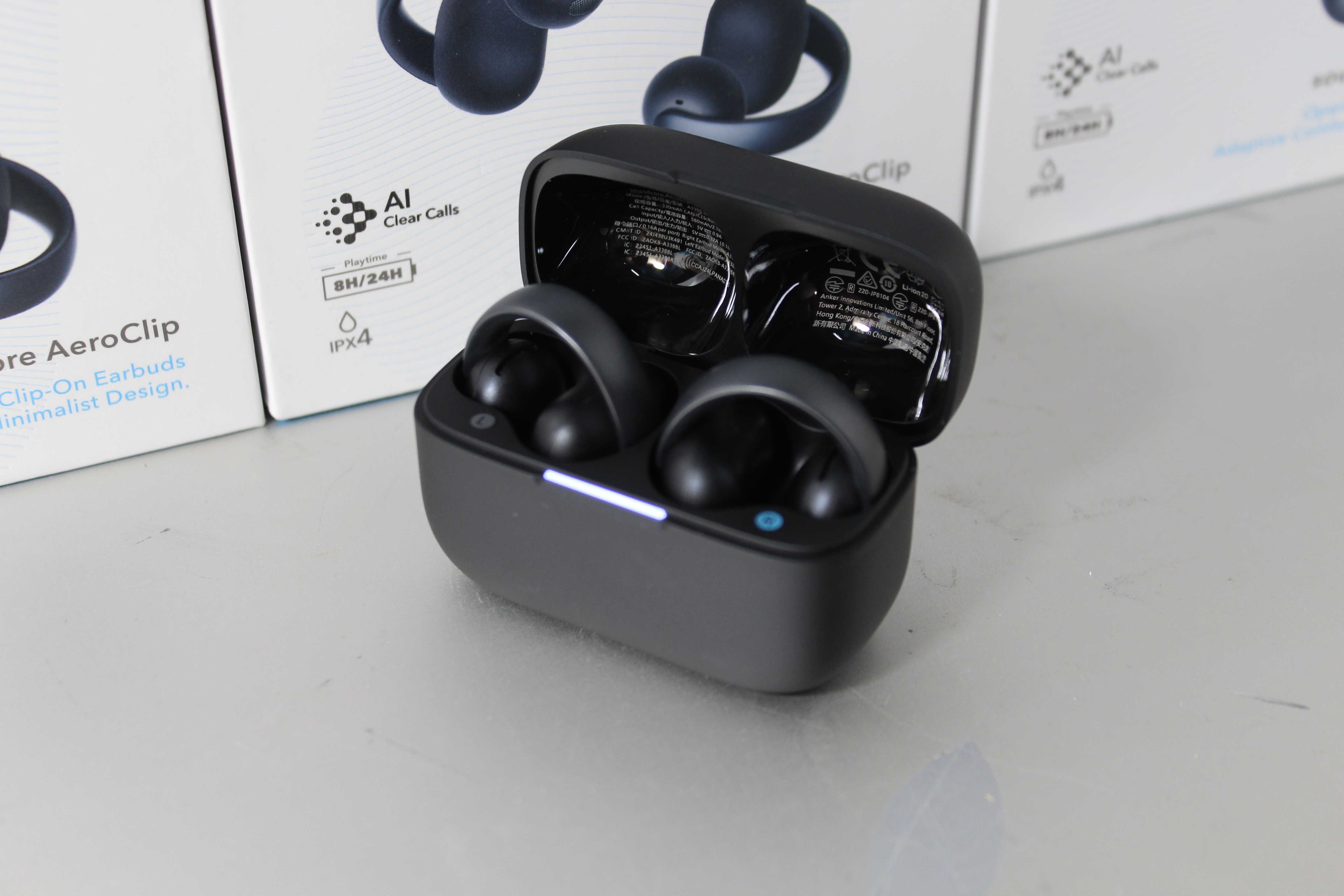 Навушники вкладиші бездротові TWS Anker SoundСore AeroClip Black