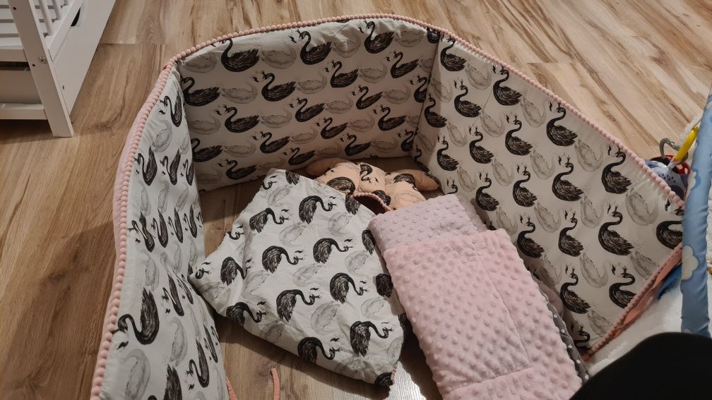 Ochraniacz do łóżeczka niemowlęcego kołderka poduszka kołderki do wózk