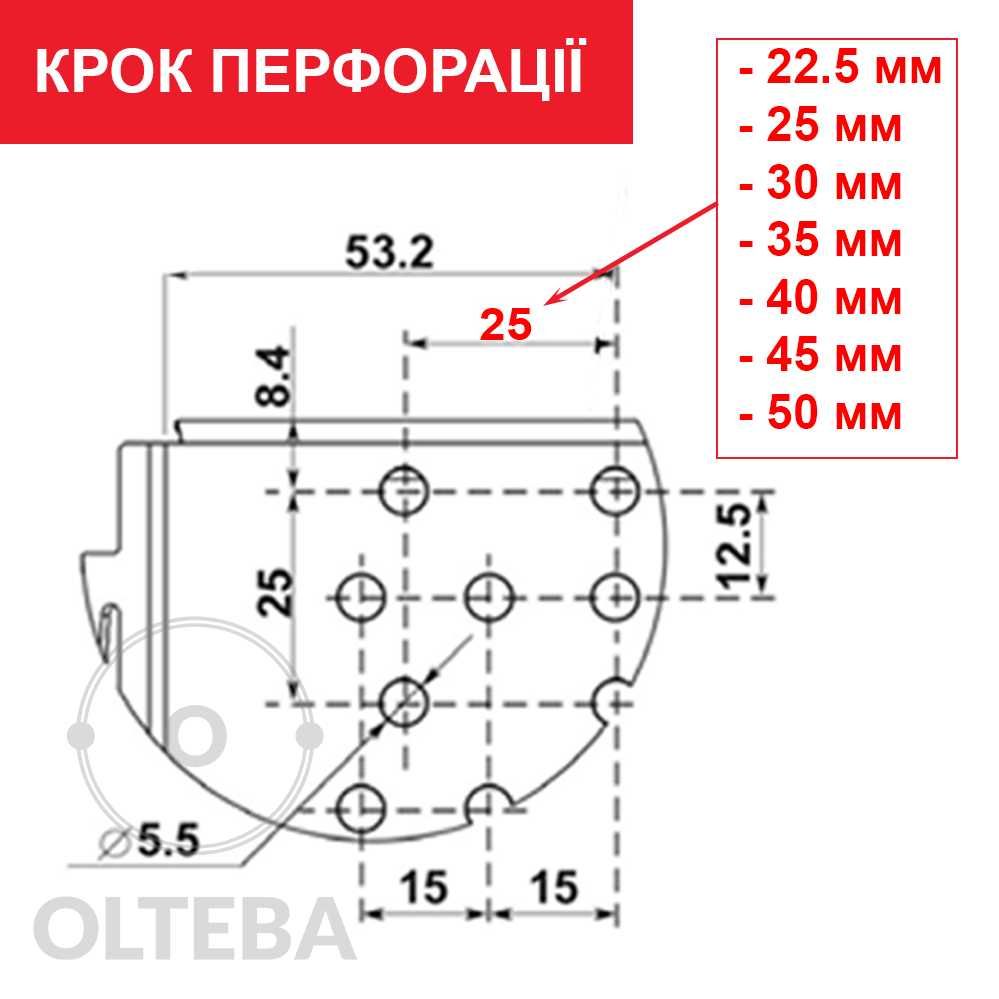 Гачки/крючки. Перфорація, сітка, стелажі. В економпанель, профіль