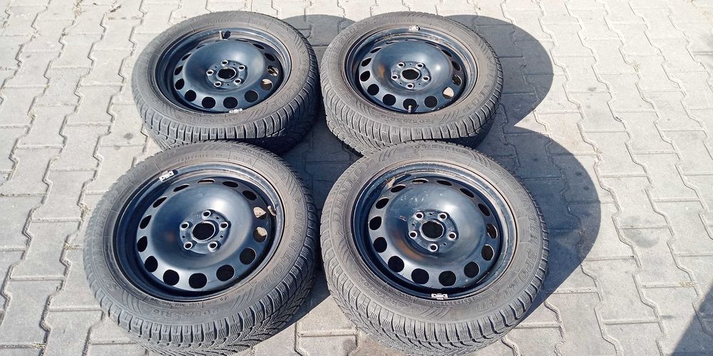 Komplet kół zimowych 205/55 R16 Golf 7 Dunlop SP Winter Sport