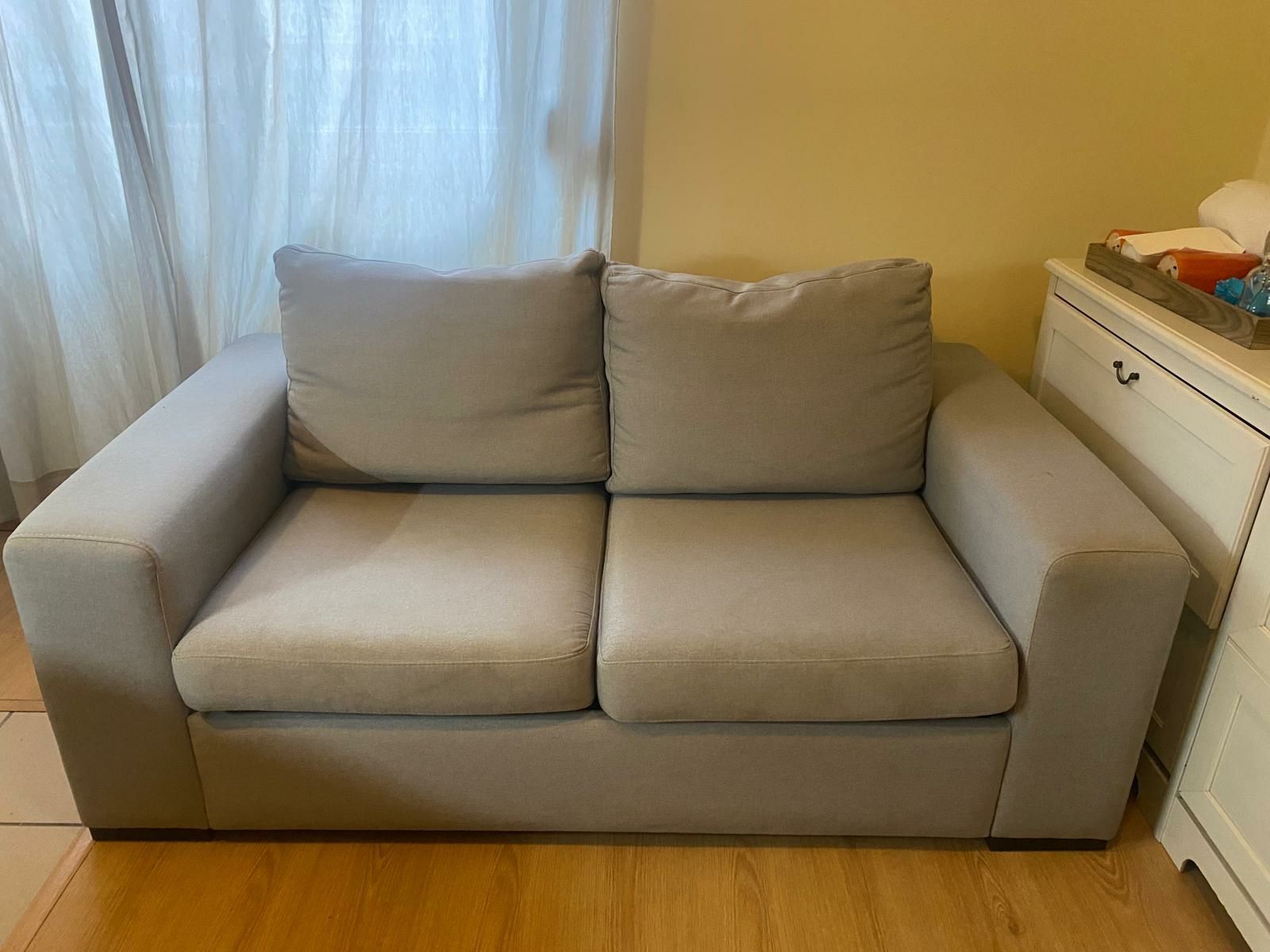 Sofá cama cinzento Ikea