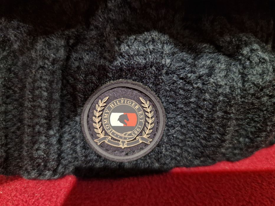 Tommy Hilfiger Equestrian czapka + Komin jeździecki do jazdy konnej