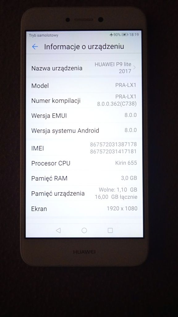 Sprzedam HUAWE p9