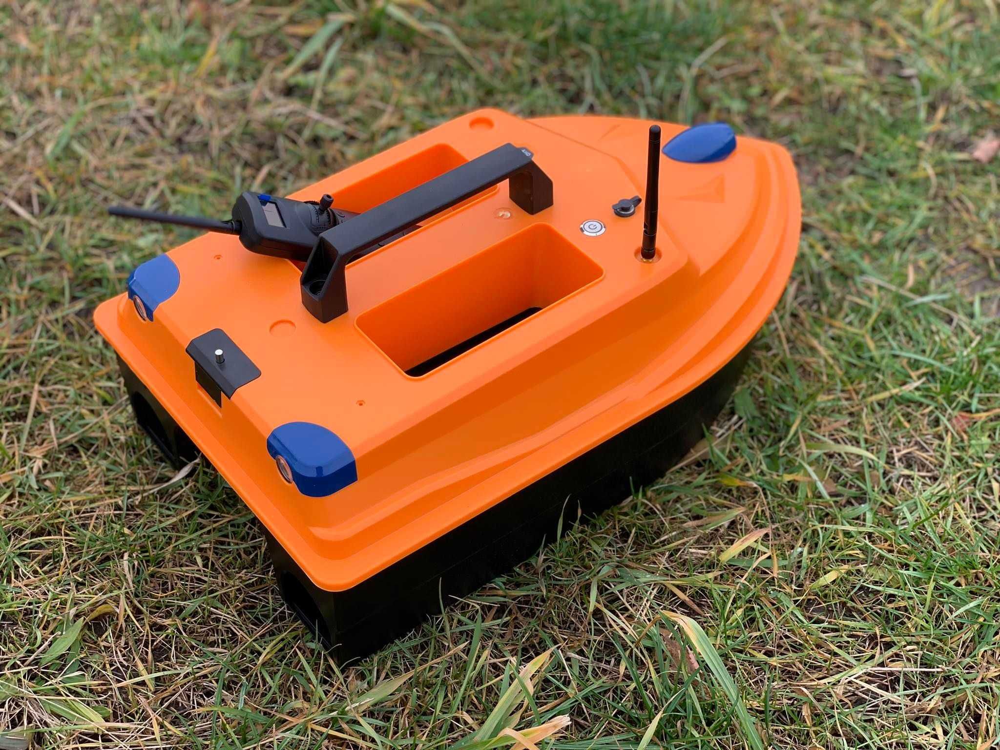 Nowa wędkarska, karpiowa łódka zanętowa New Flytec D15 Orange