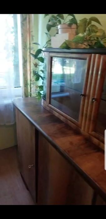 Pilne! Piękna komoda witryna kredens vintage  PRL