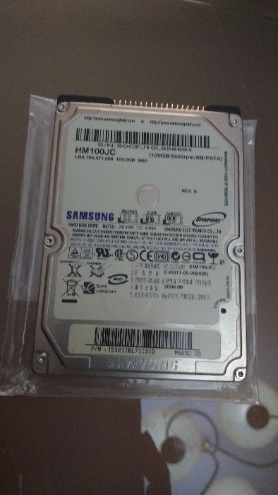 Disco Rígido IDE 100 GB Samsung "Testado"