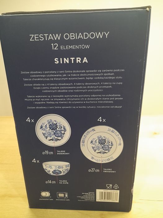 Zestaw obiadowyz porcelany mg 12 elementów