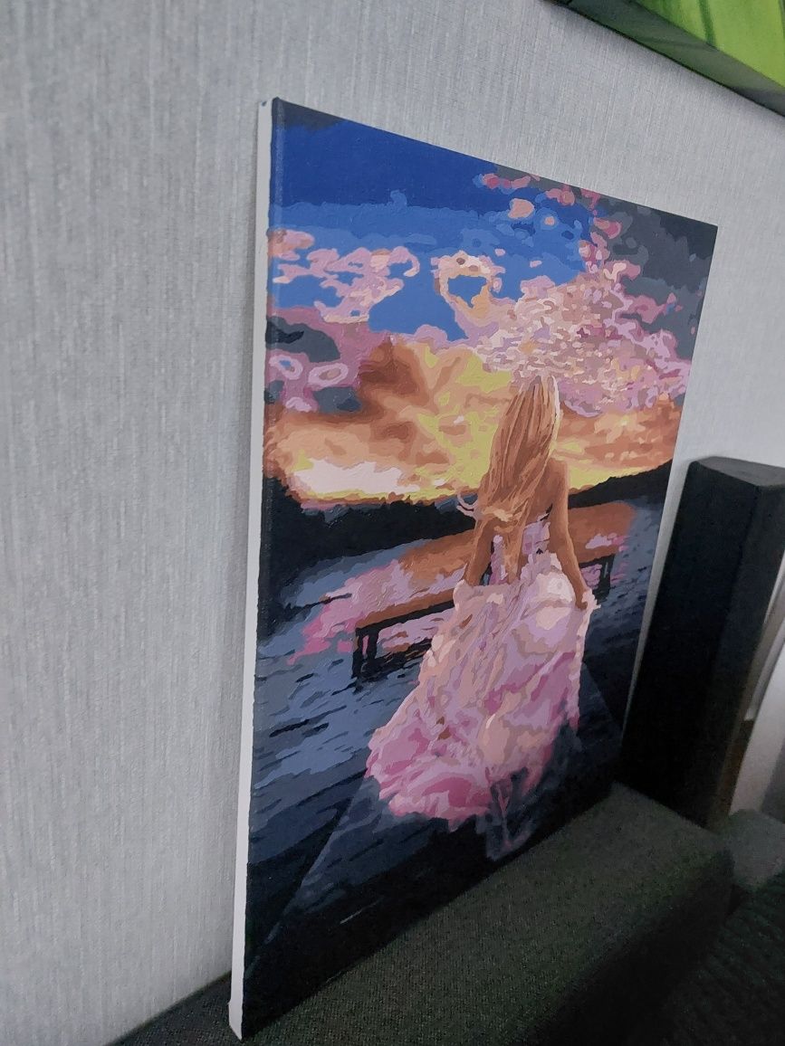 Obraz ręcznie malowany (płótno na ramie) 40cm na 50cm